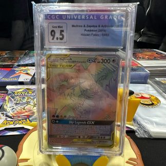 2019 Pokemon Moltres & Zapdos & Articuno GX Hidden Fates 69 of 68 CGC 9.5 Gem Mint