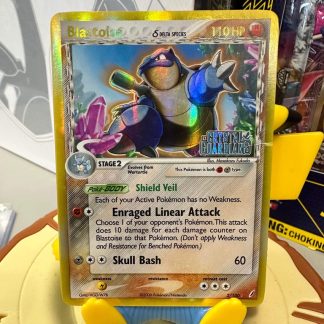 2006 Pokemon Blastoise EX Crystal Guarduans Delta Species 2 of 100 Holo Stamped Moderately Played