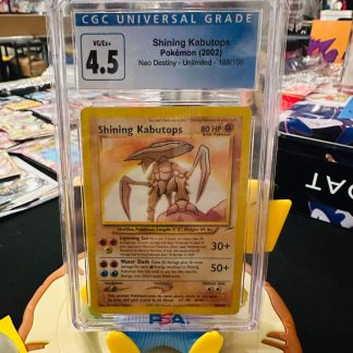 2002 Pokemon Shining Kabutops Neo Destiny Unlimited 108 of 105 CGC 4.5 Very Good/Excellent +