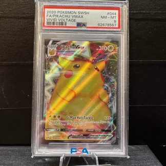 2020 Pokemon Pikachu VMAX Sword & Shield Vivid Voltage #044 PSA 8 Near Mint/Mint