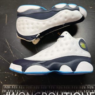 2021 Nike Air Jordan XIII Retro White Obsidian Powder Blue Kids Slightly Damaged Box