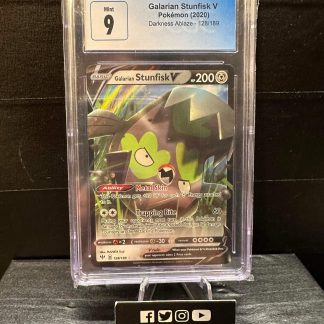 2020 Pokemon Galarian Stunkisk V Darkness Ablaze 128 of 189 CGC 9 Mint
