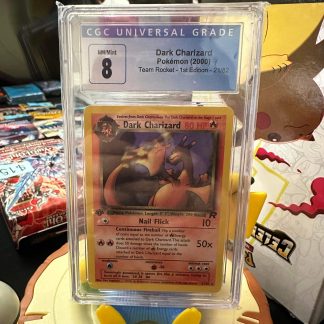 2000 1st Edition Pokemon Dark Charizard 21 of 82 CGC 8 Near Mint/Mint