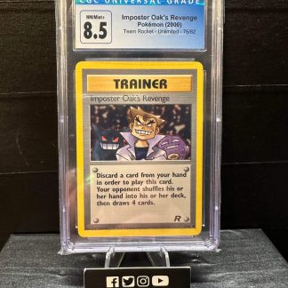 2000 Pokemon Imposter Oak's Revenge Team Rocket Unlimited 76 of 82 CGC 8.5 Near Mint/Mint