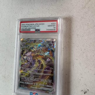2022 Pokemon Mewtwo Japanese VStar Uniuverse PSA 10 #221 Gem Mint