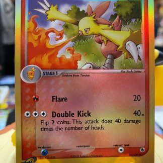 2003 Pokemon Combusken Ruby & Saphire 27 of 109 eReader Reverse Holo Lightly Played