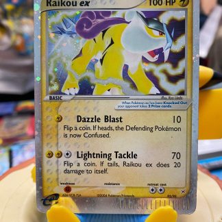 2004 Pokemon Raikou Ex Team Magma VS Team Aqua 92 of 95 Hole eReader Damage