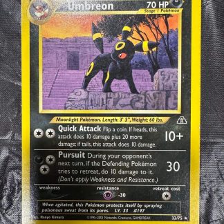 2001 Pokemon Umbreon Neo Discovery 32 of 75 Moderately Played
