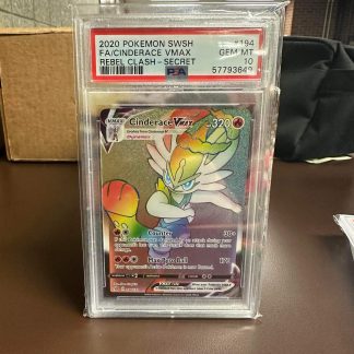 2020 Pokemon Cinderace Vmax Sword & Shield Rebel Clash #194 PSA 10 Gem Mint