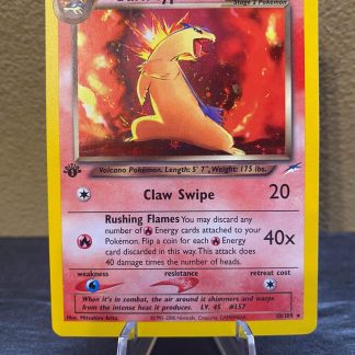 2000 1st Edition Pokemon Dark Typhlosion Neo Destiny 10 of 105 Lightly Played