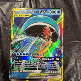 2019 Pokemon Magikarp & Wailord GX SM Promo SM166 Full Art Moderately Played
