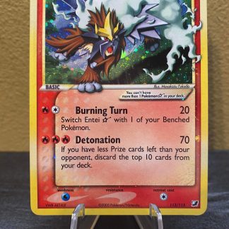 2005 Pokemon Entei Gold Star Unseen Forces 113 of 115 Lightly Played