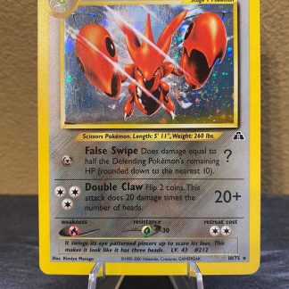2001 Pokemon Scizor Neo Discovery 10 of 75 Holo Lightly Played