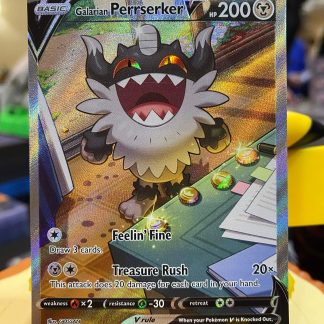 2022 Pokemon Galarian Perrserker V Lost Origin 184 of 196 Full Art Mint