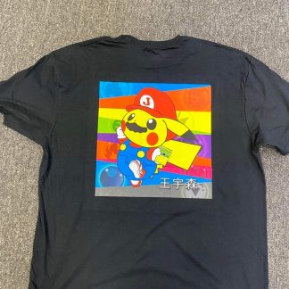 2023 Jwong Pokémon Mario Pikachu Energy Merch Tee
