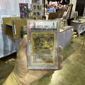 1999 Pokemon Game Base Set Unlimited #4 Charizard Holo Beckett 6 Excellent Mint