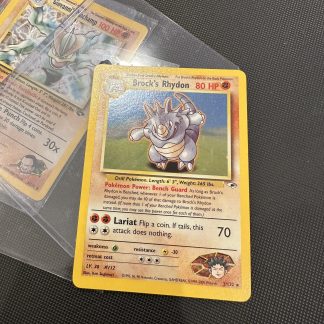 2000 Pokemon Brock’s Rhydon Gym Heroes Holo #2 Near Mint