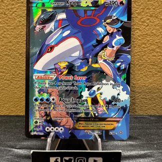 2015 Pokemon Team Aqua's Kyogre EX Double Crisis Near Mint