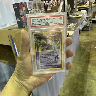 2006 Pokemon Gold Star Alakazam Holo #99 Ex Crystal Guardians PSA 1 Poor