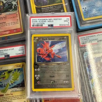 2002 Pokemon Neo Destiny Dark Scizor Holo #9 PSA Mint 9