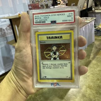 2000 Pokemon Gym Heroes 1st Edition Brock Holo #15 PSA 9 Mint