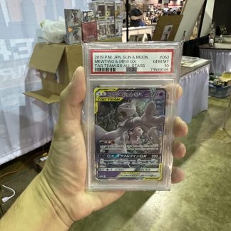2019 Japanese Pokemon Sun & Moon Tag Team Gx All Stars #052 Mewtwo & Mew Gx PSA 10 Gem Mint
