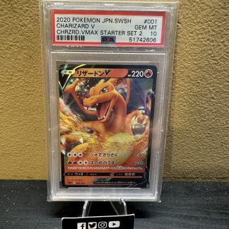 2020 Japanese Pokemon SWSH Charizard V #001 Chrzrd Vmax Starter Set 2 PSA 10 Gem Mint