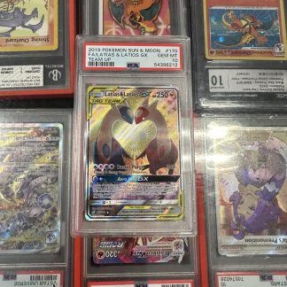 2019 Pokemon Sun & Moon Team Up #170 FA Latias & Latios Gx PSA 10 Gem Mint