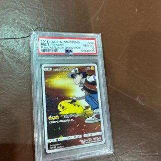 2018 Japanese Pokemon SM Promo Red's Pikachu #270 Pokemon Center 20th Anniversary PSA 10 Gem Mint