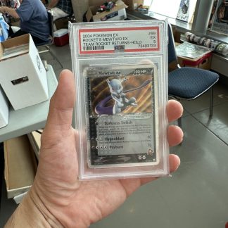2004 Pokemon Ex Team Rocket Returns Rocket's Mewtwo Ex Holo #99 PSA 5 Excellent