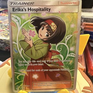 2019 Pokemon Erika's Hospitality Sun & Moon Team Up Gx Full Art Ultra Rare 174 of 181 Mint