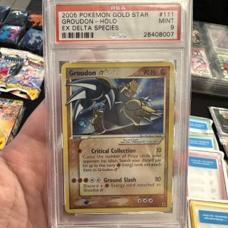 2005 Pokemon Ex Delta Species Holo Groudon Gold Star #111 PSA 9 Mint