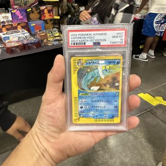 2002 Japanese Pokemon Split Earth 1st Edition Vaporeon Holo #027 PSA 10 Gem Mint