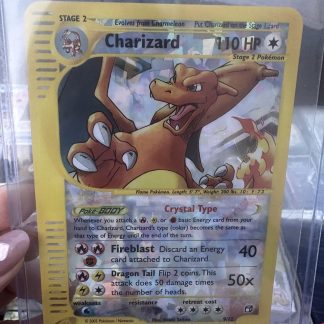 2003 Pokemon Charizard Crystal Skyridge Reverse 9 of 12 Box Topper Holo Mint
