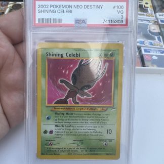 2002 Pokemon Shining Celebi Neo Destiny #106 PSA 3 Very Good