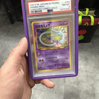 2001 Japanese Pokemon Shining Mew #151 CoroCoro Comics Promo Holo PSA 8 Near Mint Mint
