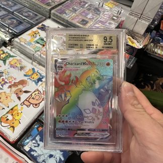 2020 Pokemon Sword & Shield Champion's Path #74 Charizard Vmax Scr Beckett 9.5 Gem Mint