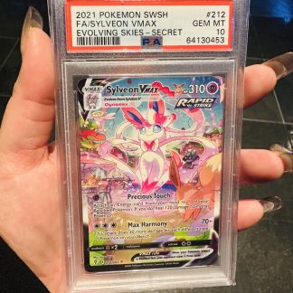 2021 Pokemon SWSH Evolving Skies Secret #212 FA Sylveon Vmax PSA 10 Gem Mint
