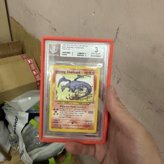 2002 Pokemon Shining Charizard #107 Neo Destiny Unlimited Holo Beckett 3 Very Good