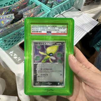 2004 Japanese Pokemon Rocket Gang Strikes Back #71 Rocket's Celebi Holo PSA 10 Gem Mint