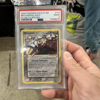 2005 Pokemon Ex Delta Species #113 Metagross Gold Star Holo PSA 2 Good