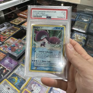 2005 Pokemon Kyogre Gold Star Holo #112 Ex Delta Species PSA 3 Very Good