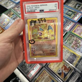 1999 Pokemon German 1st Edition Glurak Holo #4 PSA 5 Excellent