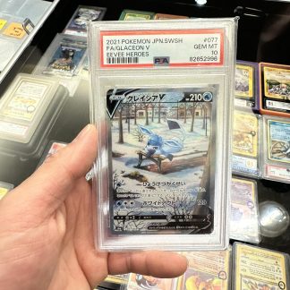 2021 Japanese Pokemon SWSH FA Glacemon V #077 Eevee Heroes PSA 10 Gem Mint