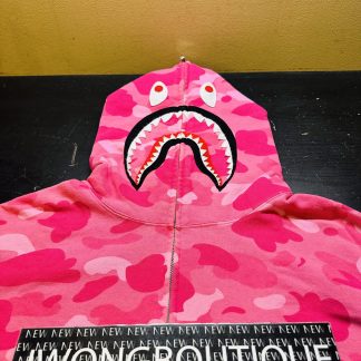 Bape Tiger Full Zip Hoodie Camo Pink