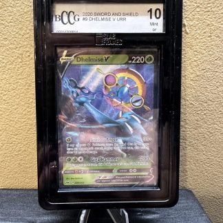 2020 Pokemon Sword and Shield Shining Fates #9 Dhelmise V Urr BCCG 10 Mint or Better