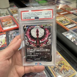 2021 Japanese Pokemon SWSH FA Galarian Moltres V #078 Peerless Fighters PSA 10 Gem Mint