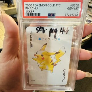 2000 Pokemon Gold Playing Cards #025B Pikachu Joker PSA 10 Gem Mint