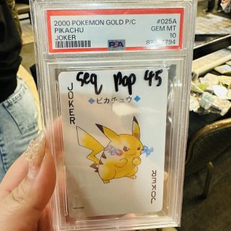 2000 Pokemon Gold Playing Cards #025A Pikachu Joker PSA 10 Gem Mint