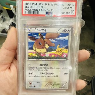 2013 Japanese Pokemon B & W Promo Pokemon Fair 7-11 #235 Eevee Holo PSA 10 Gem Mint